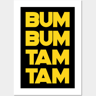 Bum Bum Tam Tam T-Shirt Yellow Text Posters and Art